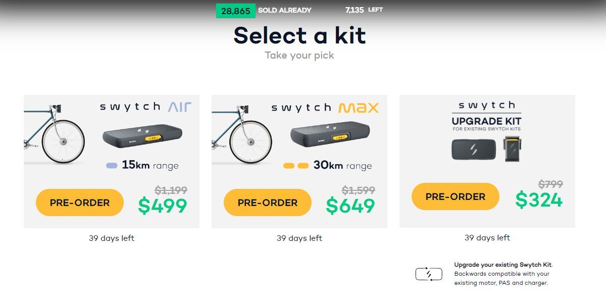 Swytch Kit Order Page Select Kit