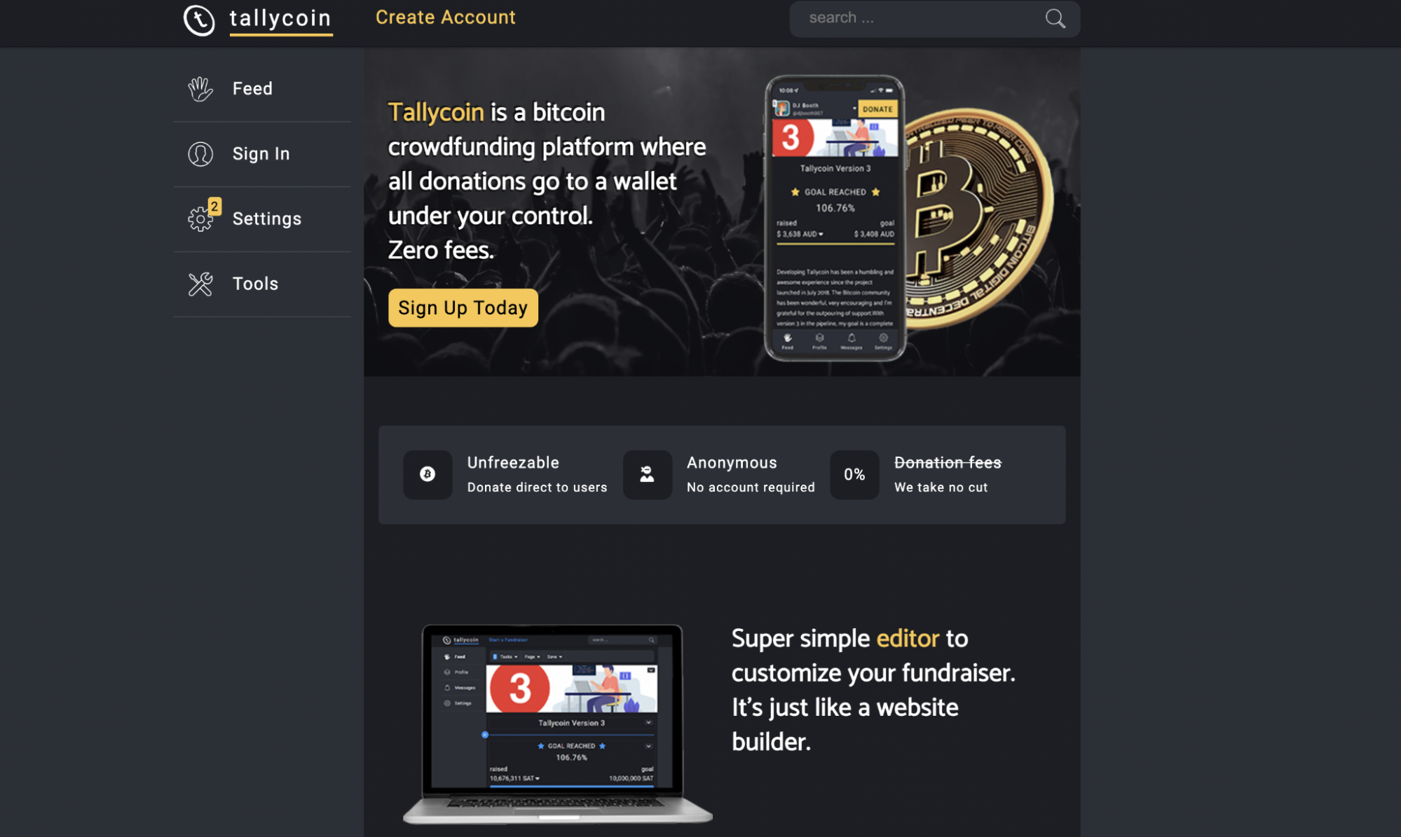 Tallycoin - bitcoin crowdfunding platform
