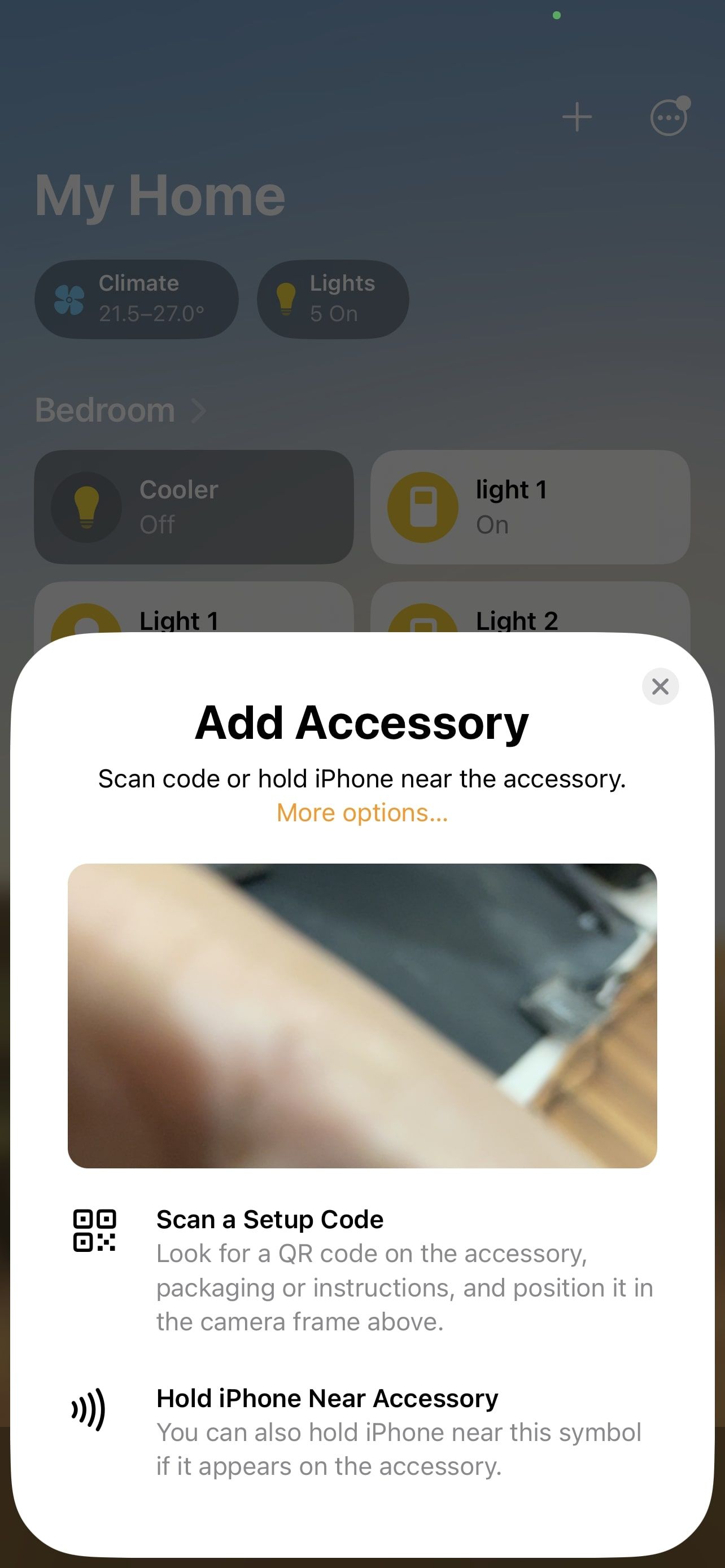 tap on more options