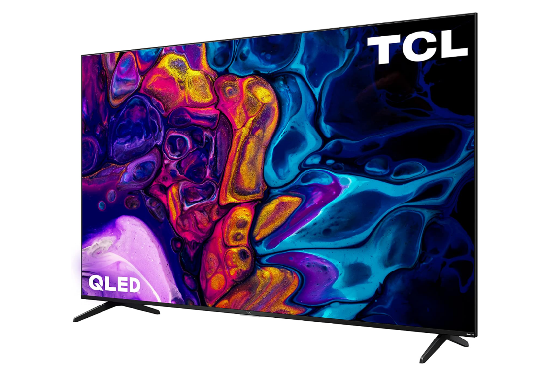 An angled shot of the TCL 50-inch Class 5-Series 4K UHD