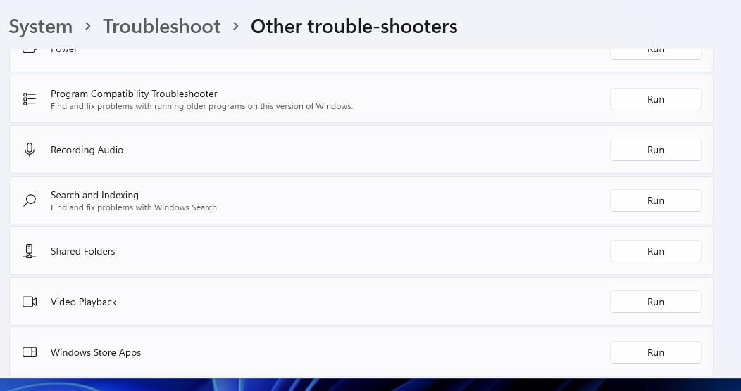 The Windows Store Apps troubleshooter