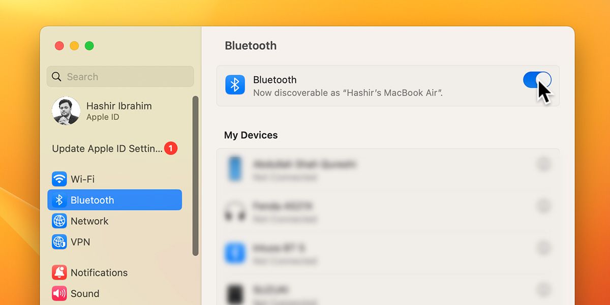 Disable Bluetooth from settings