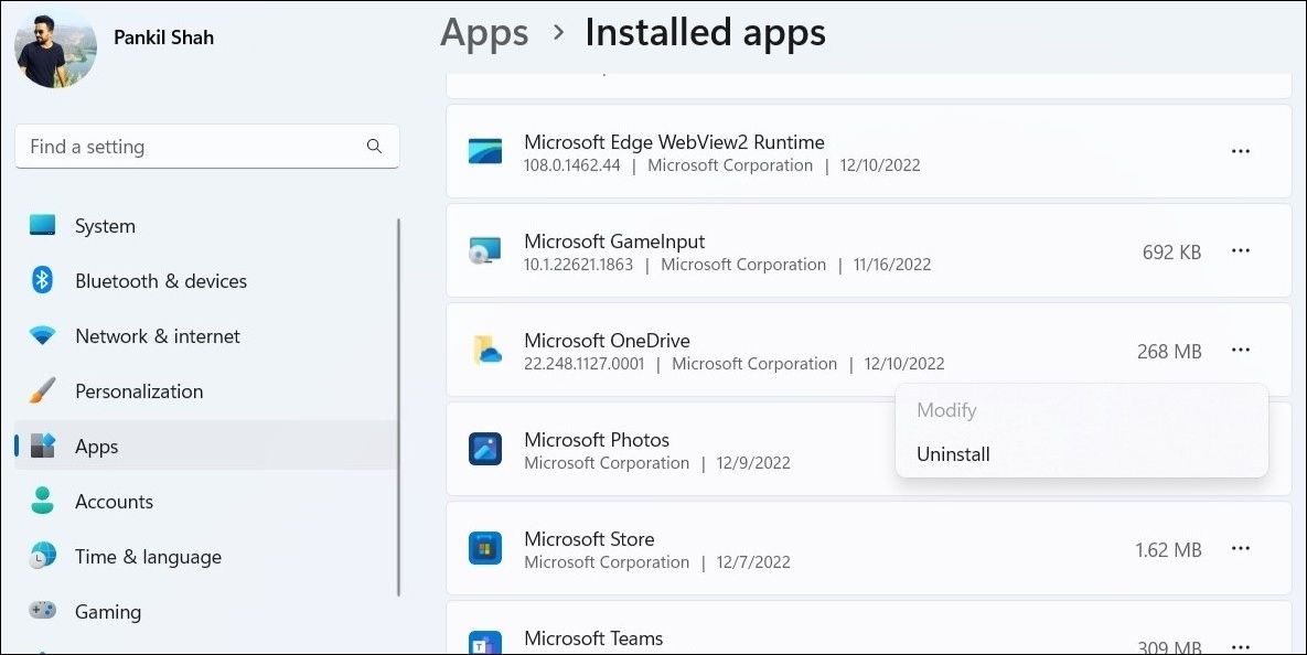 Desinstalar OneDrive en Windows