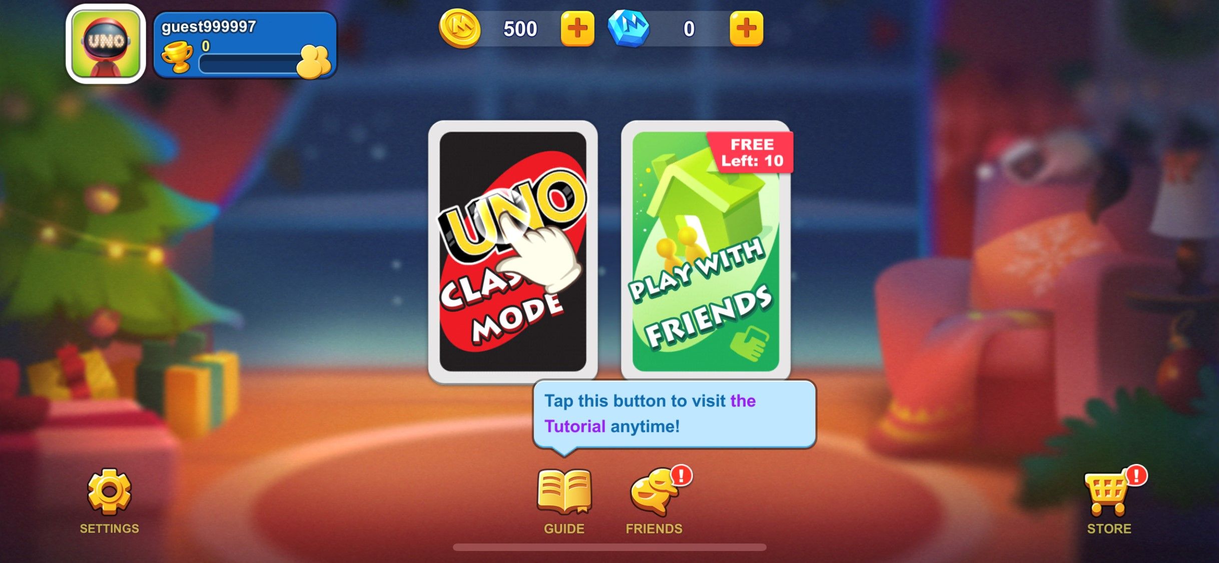 ONE!  Mobile Classic mode or with friends