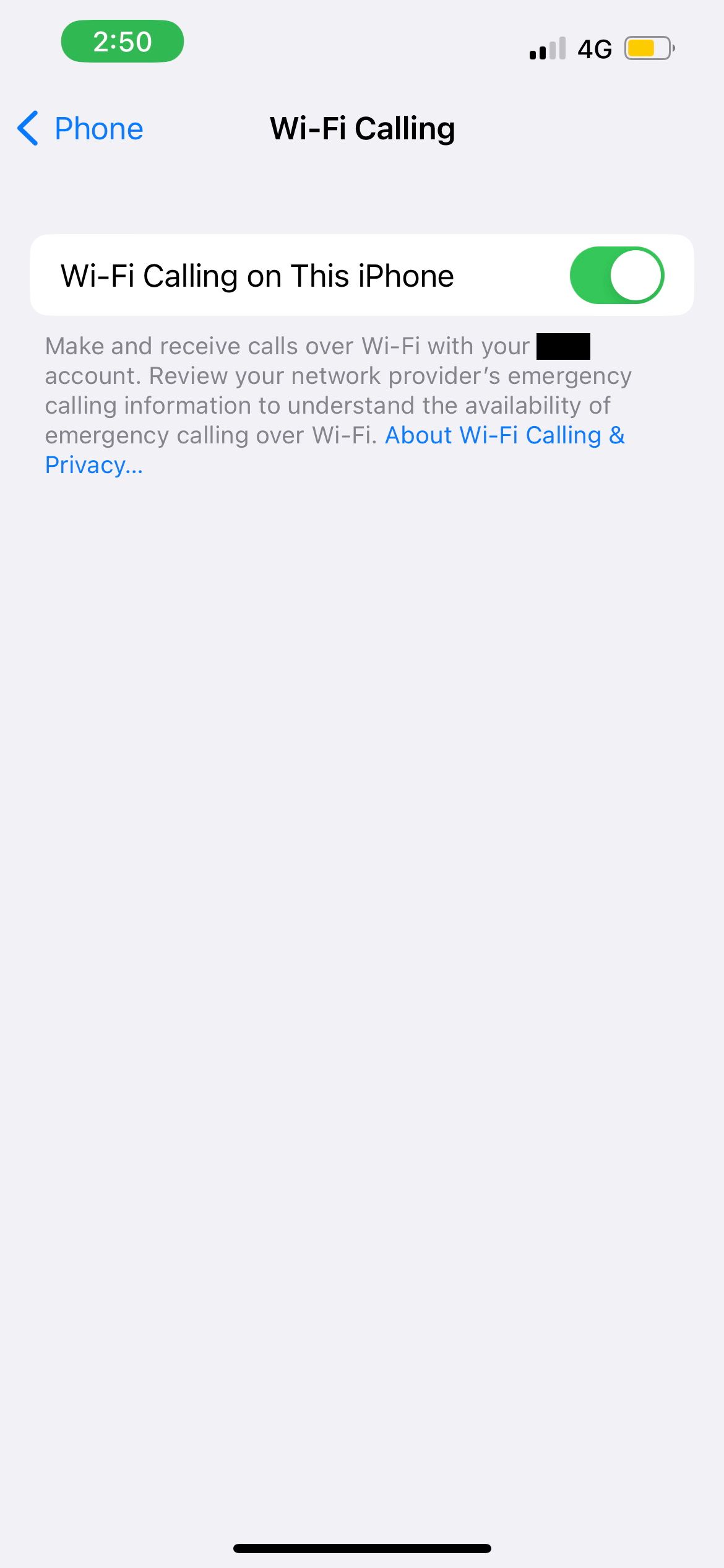enable wifi calling on iphone