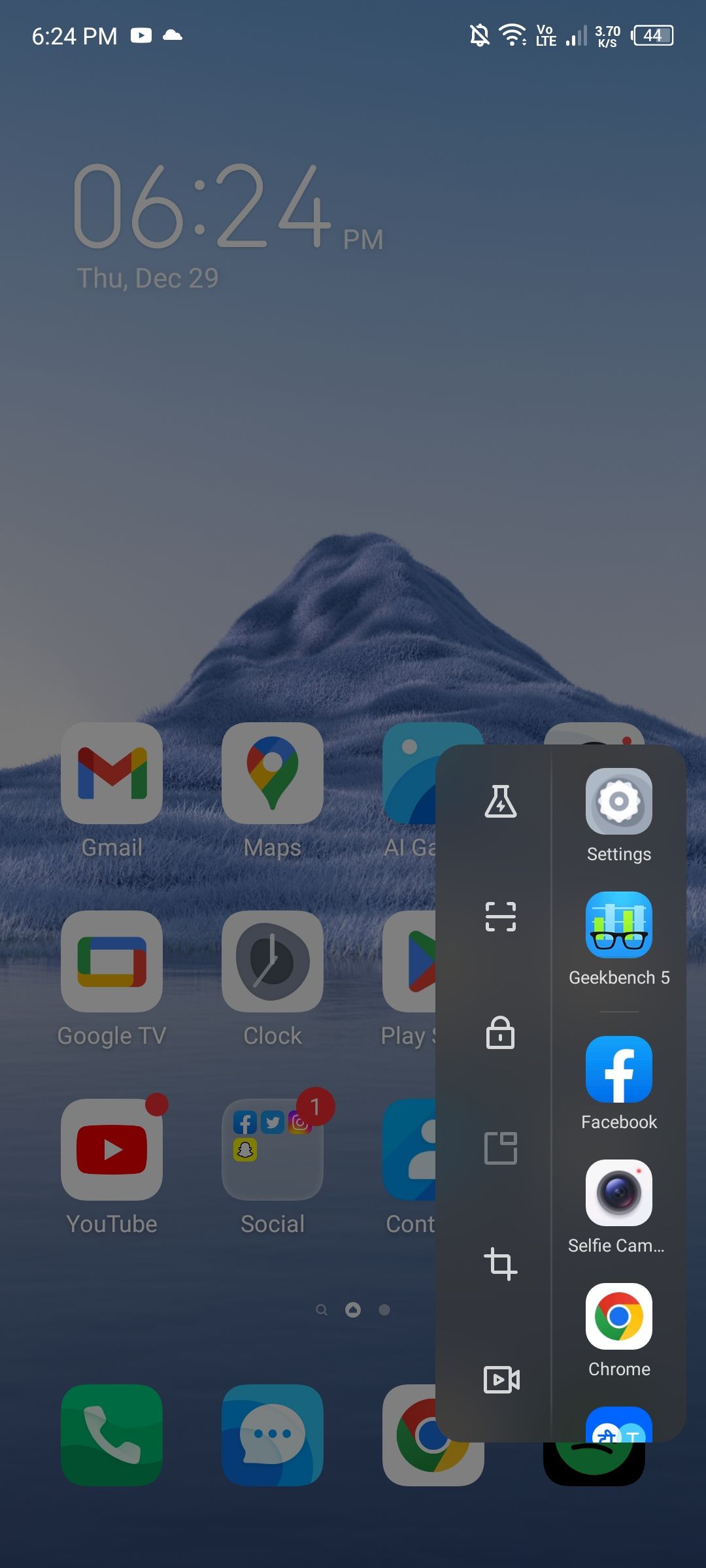 پنل هوشمند X2 Pro در صفحه اصلی