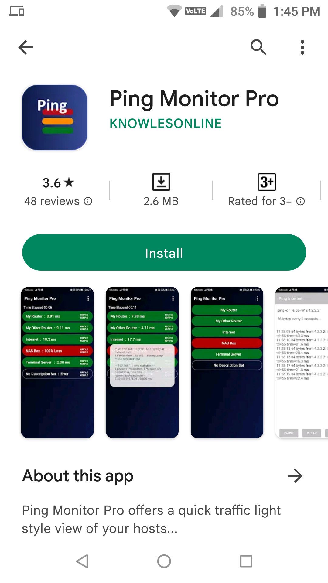 Ping monitor pro on playstore