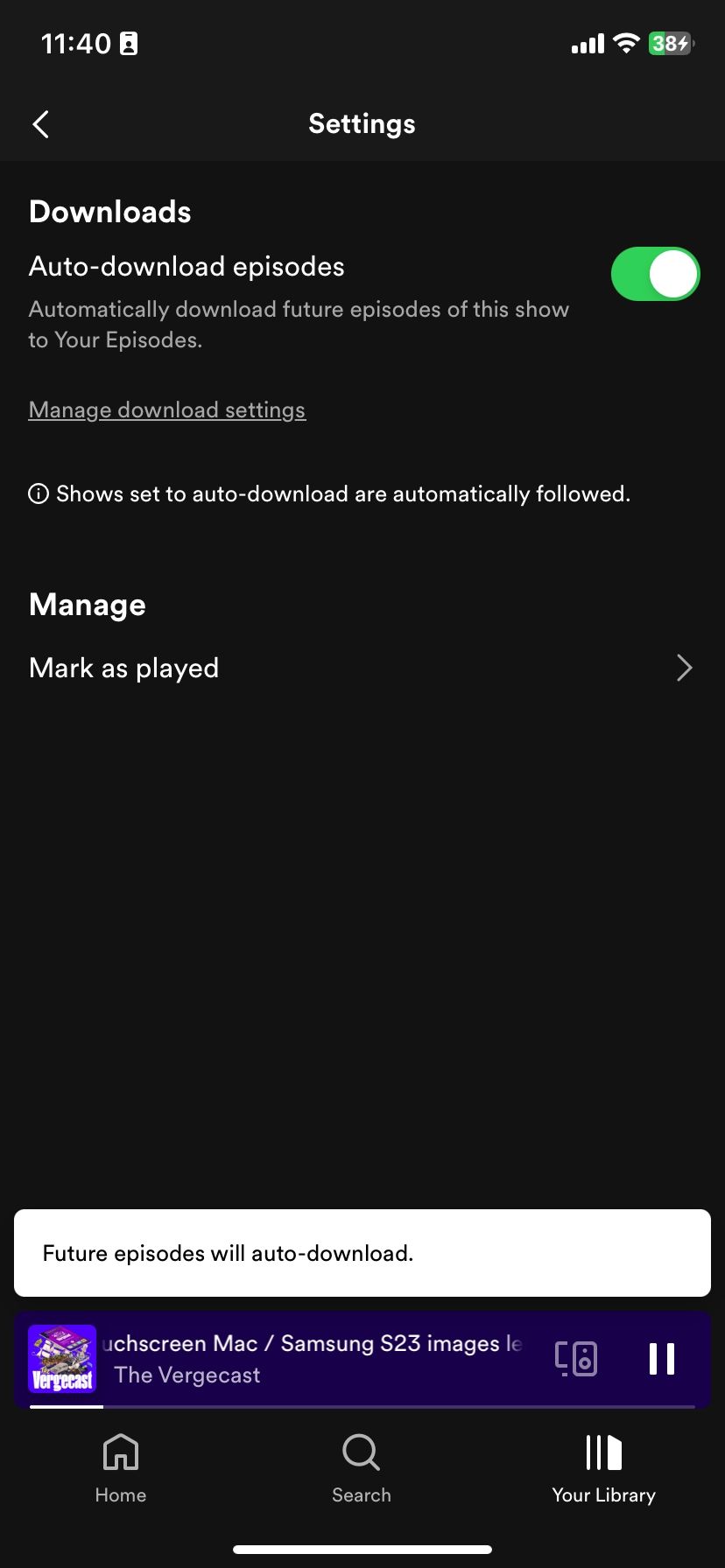 How to Automatically Download New Podcast Episodes on Spotify