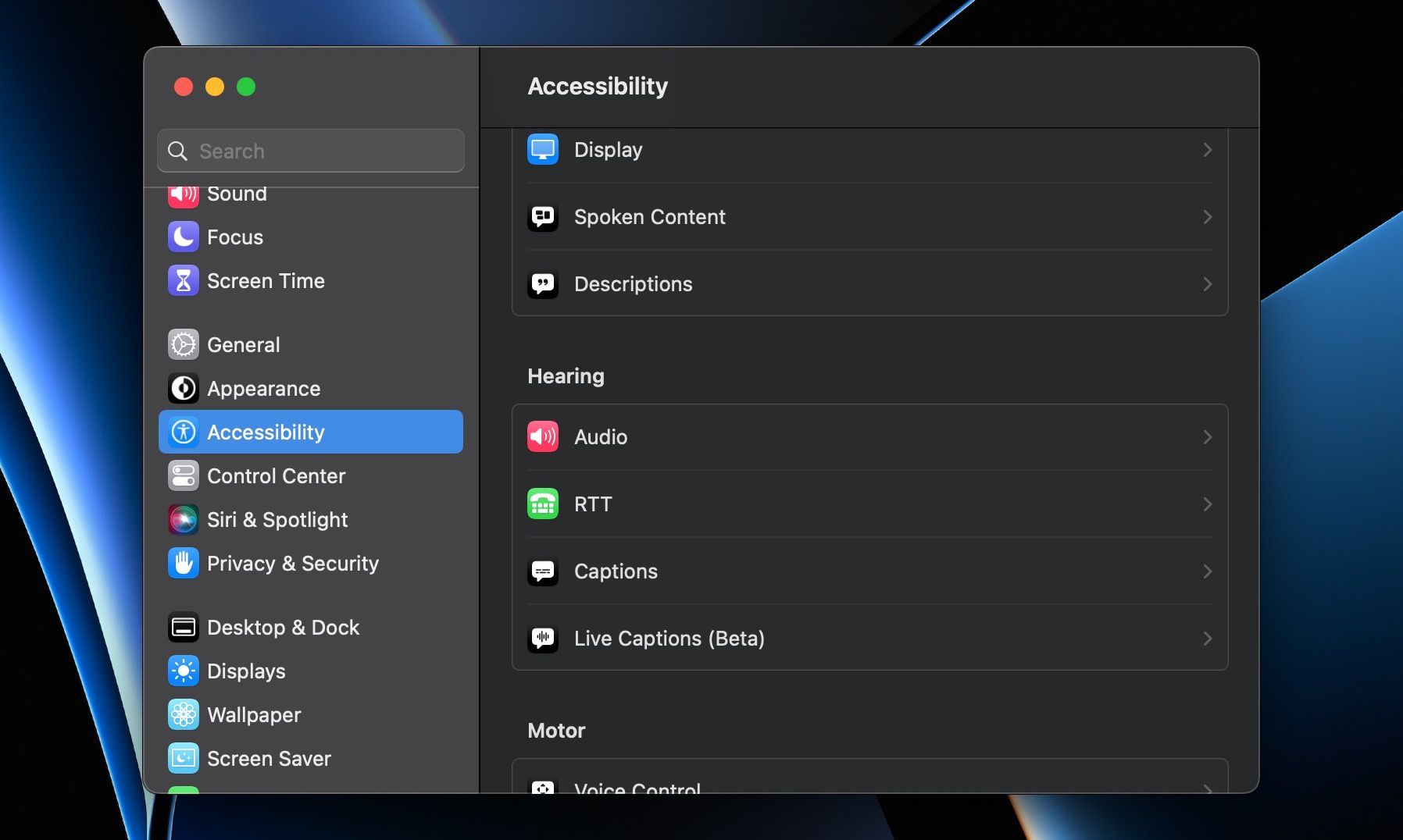 Go to System Settings > Accessibility > Audio on your Mac