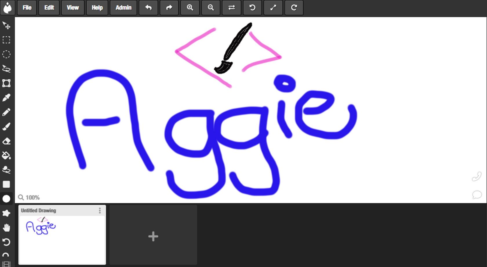 Aggie Is A Free Online Drawing Website