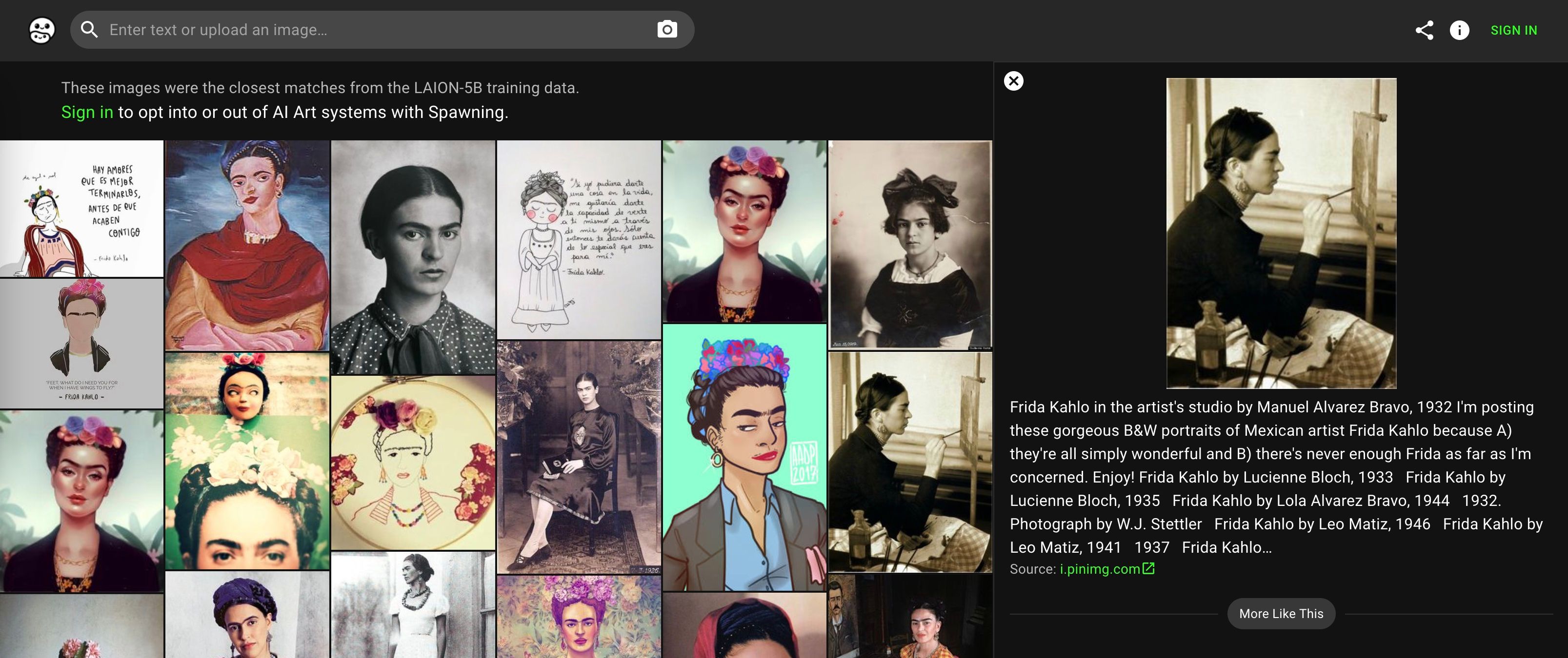 Résultats de recherche pour Frida Kahlo sur Suis-je éduqué?  site Internet