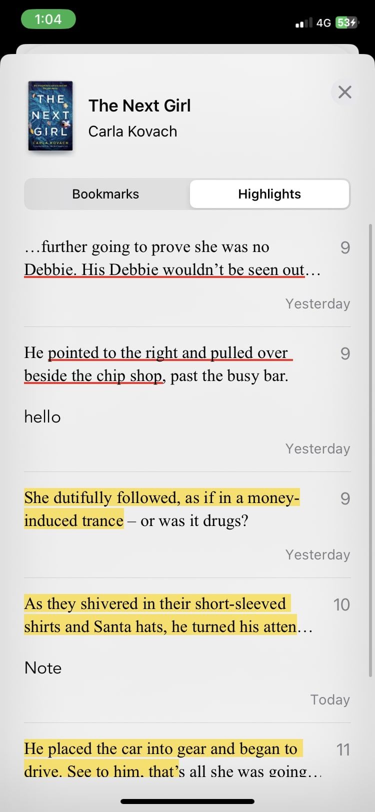 all annotations in the Apple Books app