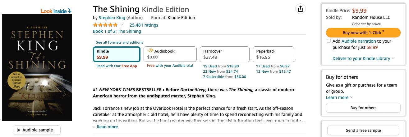 Amazon add Audible narration when purchasing books