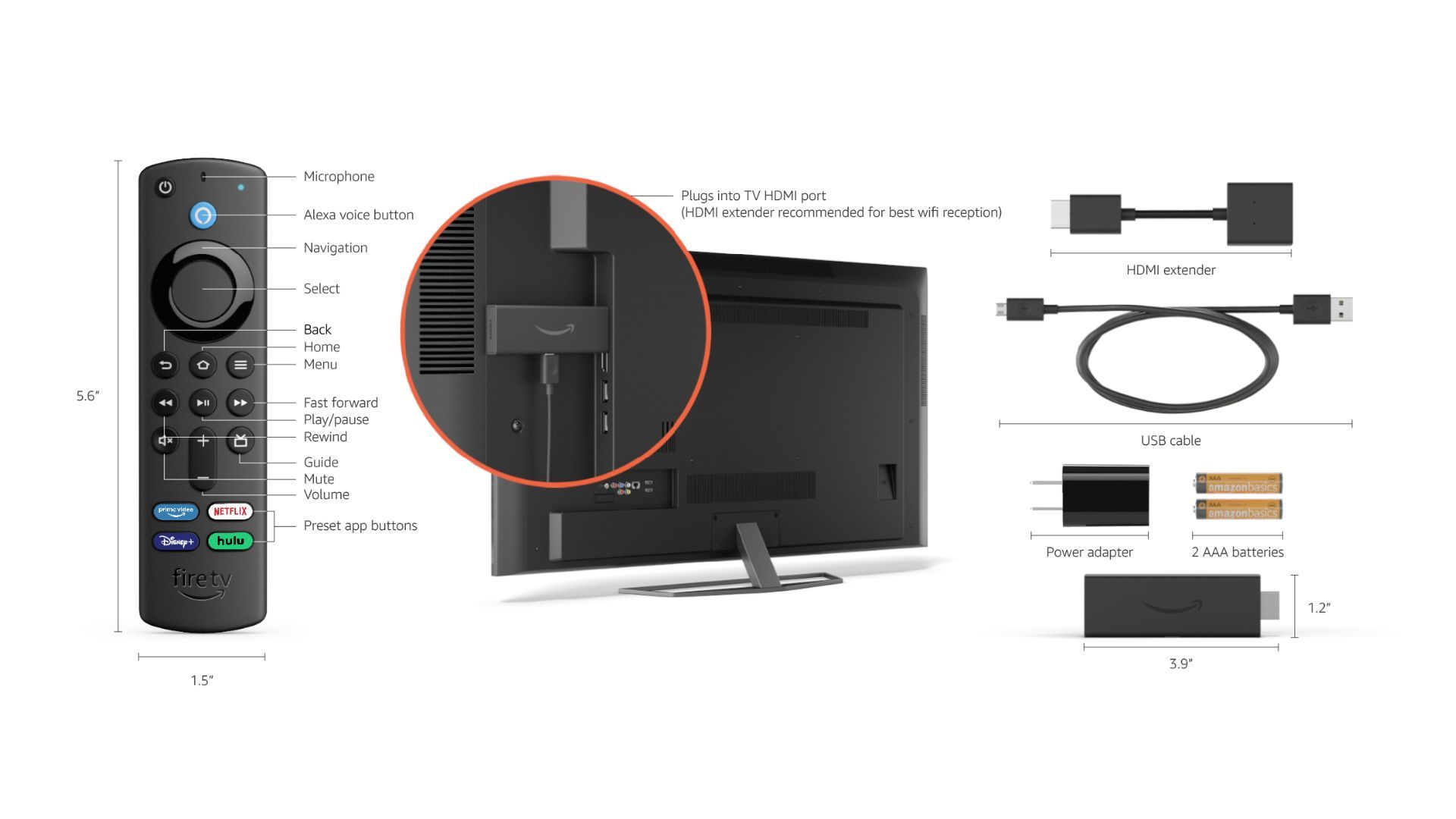 Fire Tv Stick Lite Alexa Voice Conversor Smart Tv HDMI
