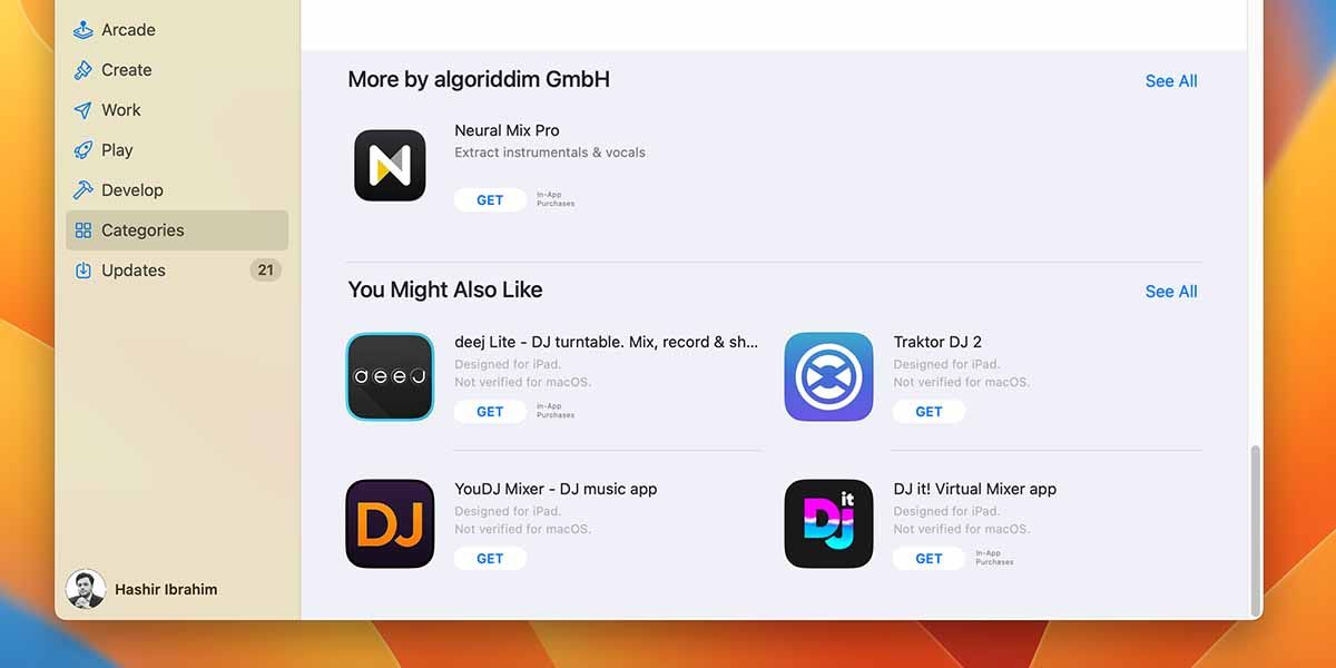 App Store You Might Also Like Section