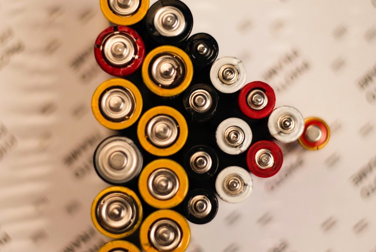 A pack of batteries 