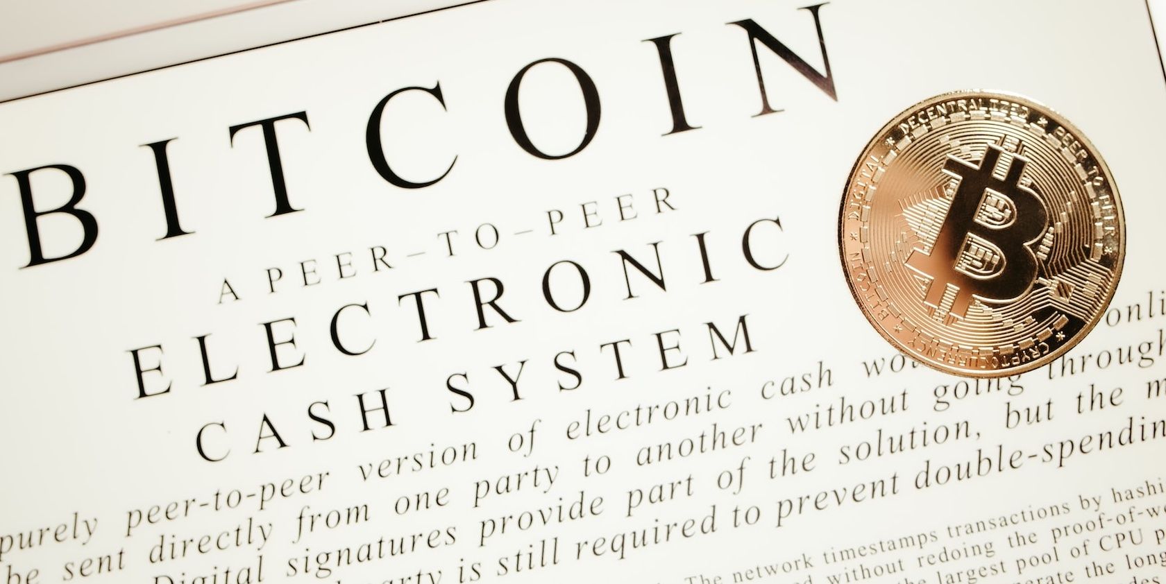a picture of bitcoin white paper