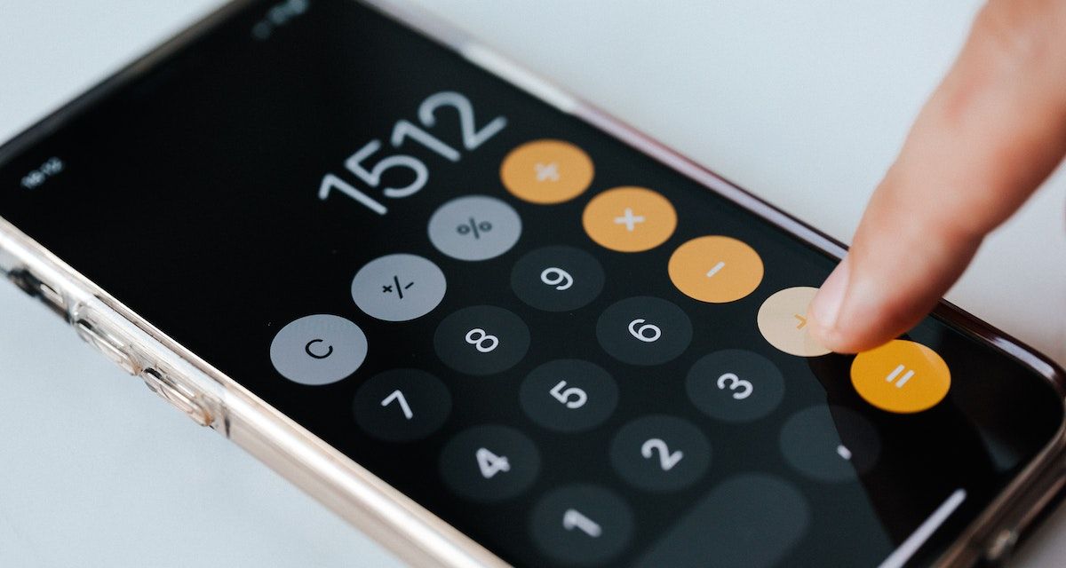 aplicación de calculadora en iphone