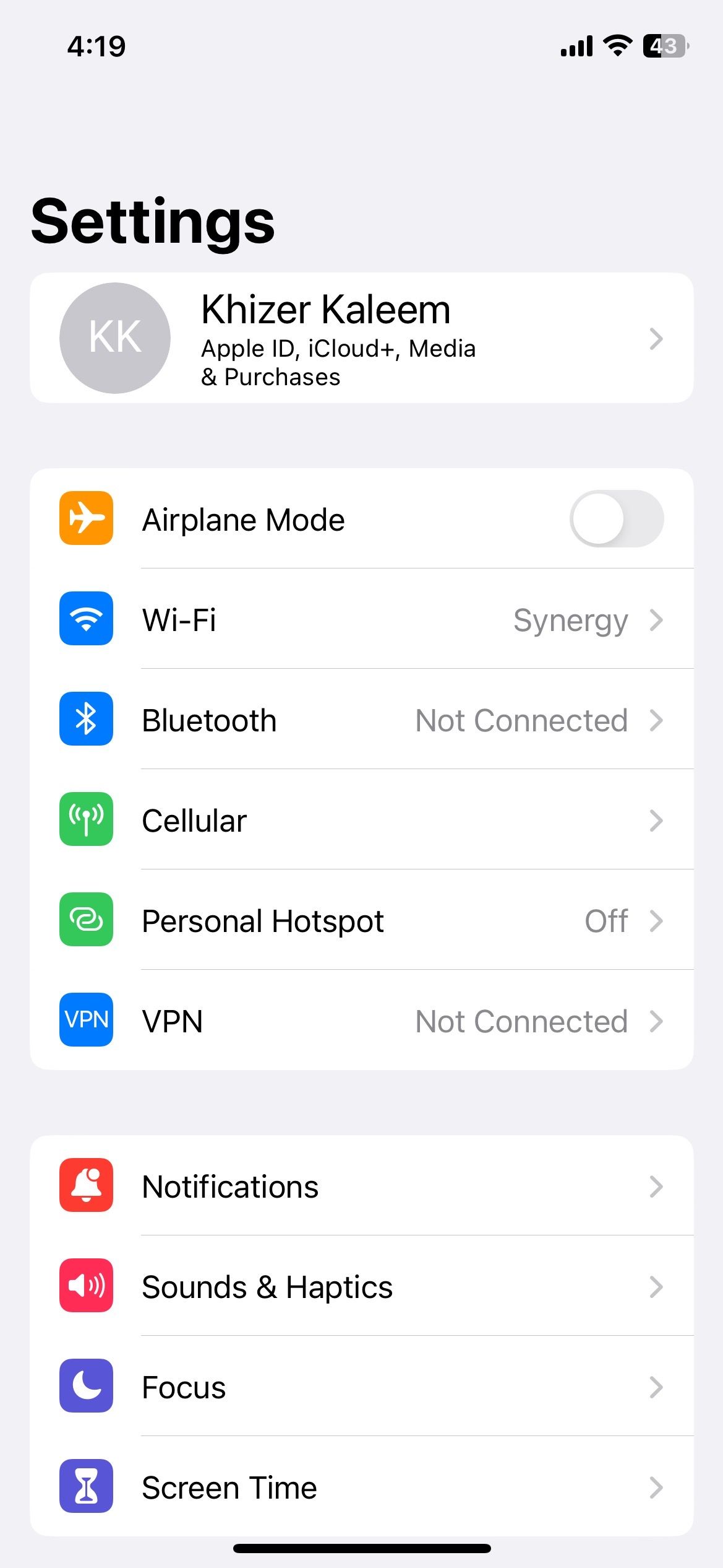 Cellular-Settings