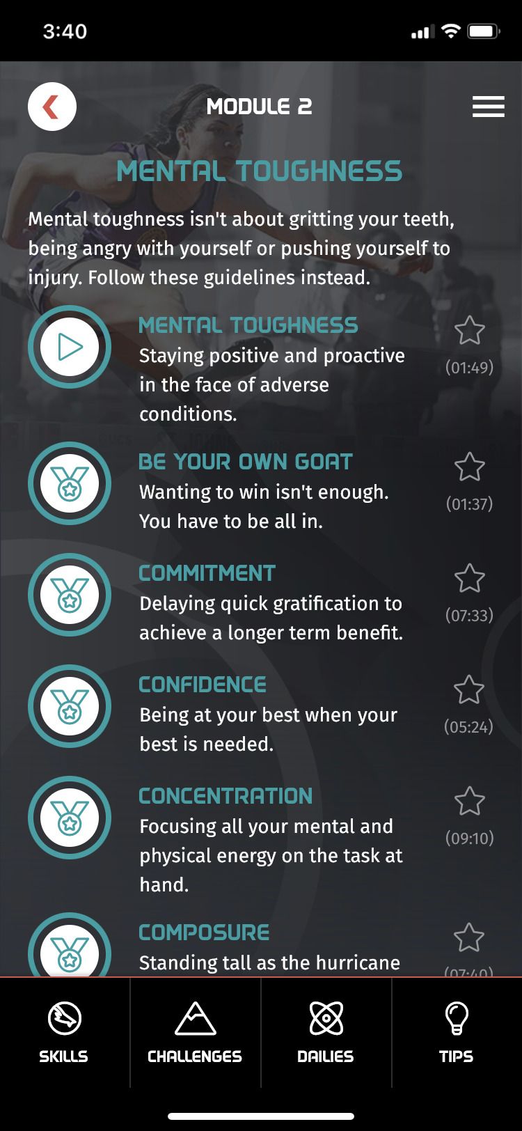 Champion’s Mind app mental toughness