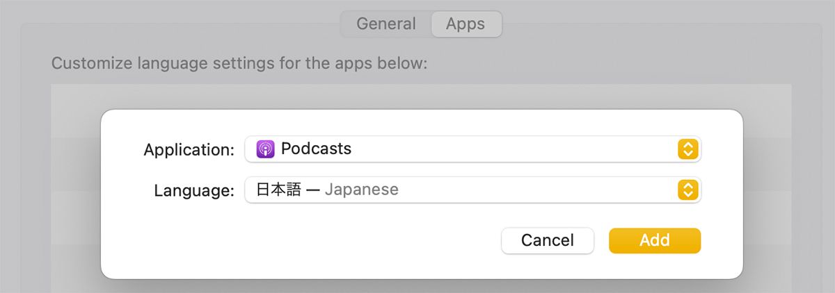 Changing the Language of a Specific App on a Mac
