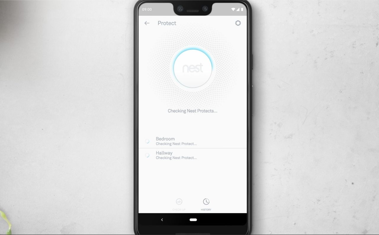 Nest Protect's Safety Check-up option