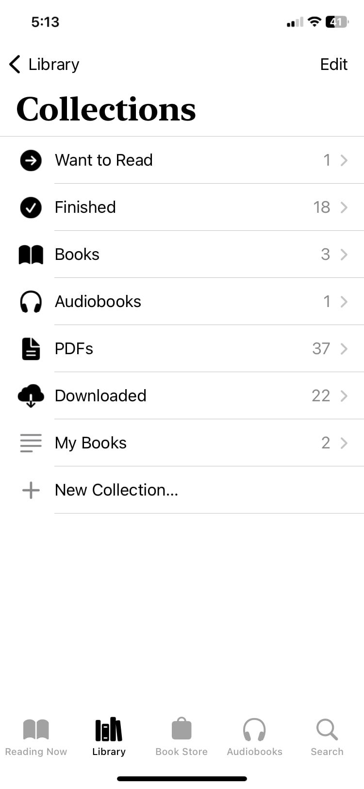 collections in apple books