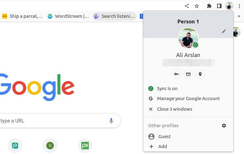 Creating a Guest Profile in Google Chrome