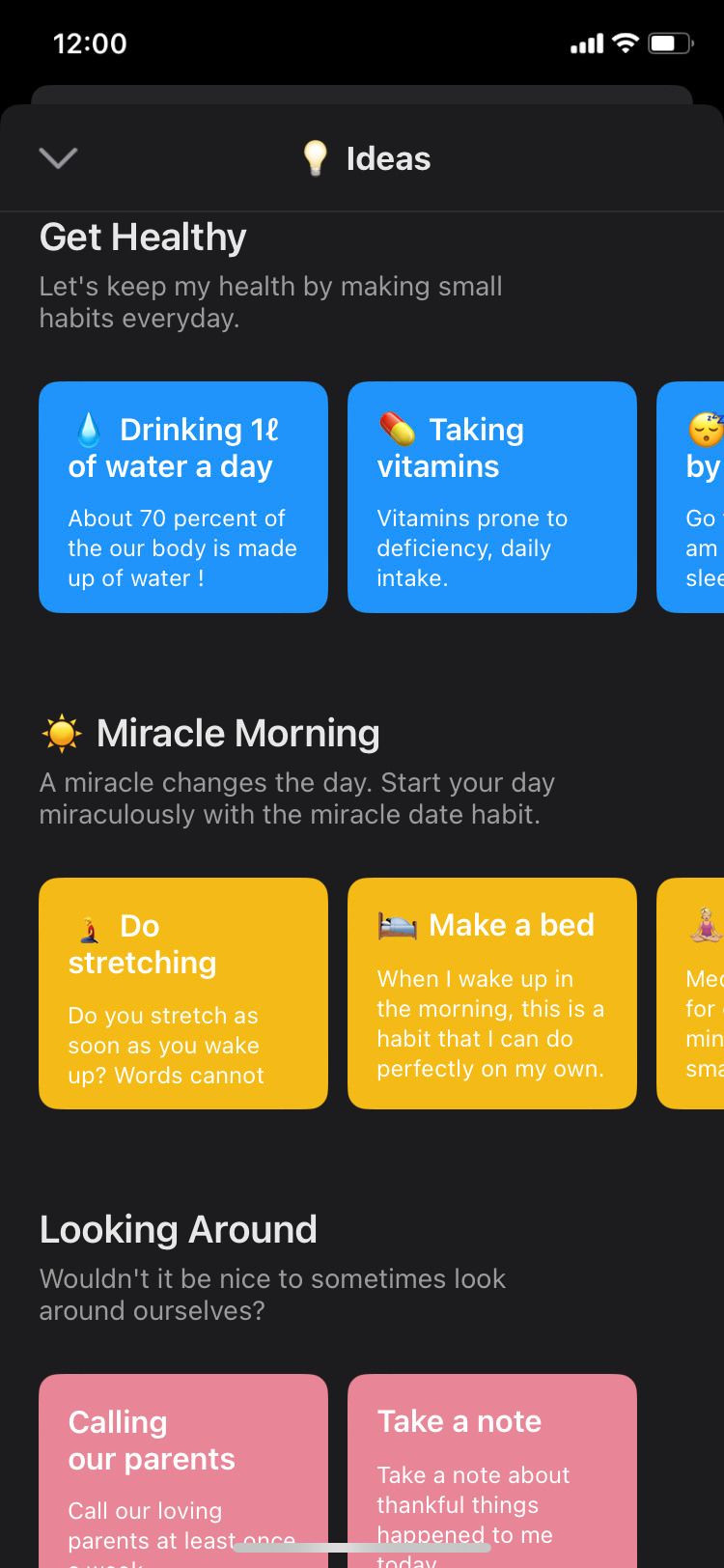 DayStamp – Habit Tracker app ideas screen