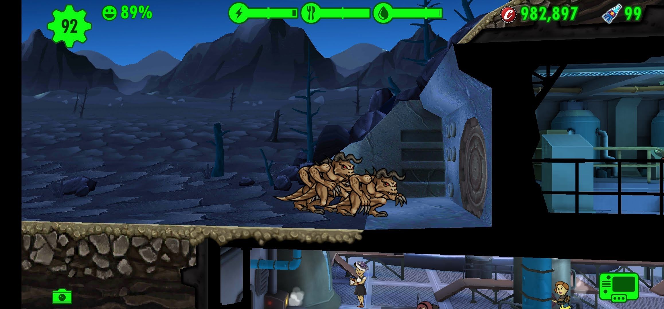 deathclaw attack fallout shelter