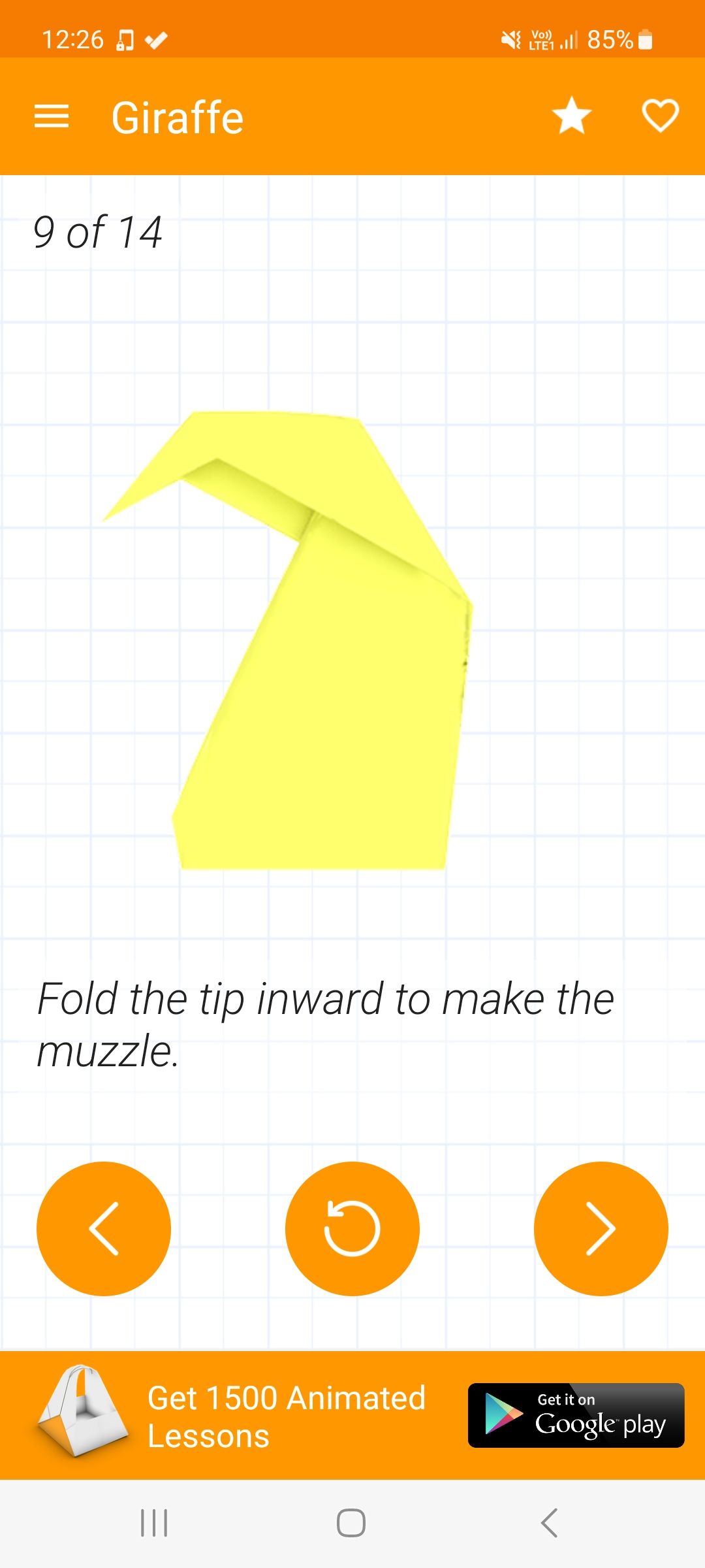 giraffe diagram in How to Make Origami