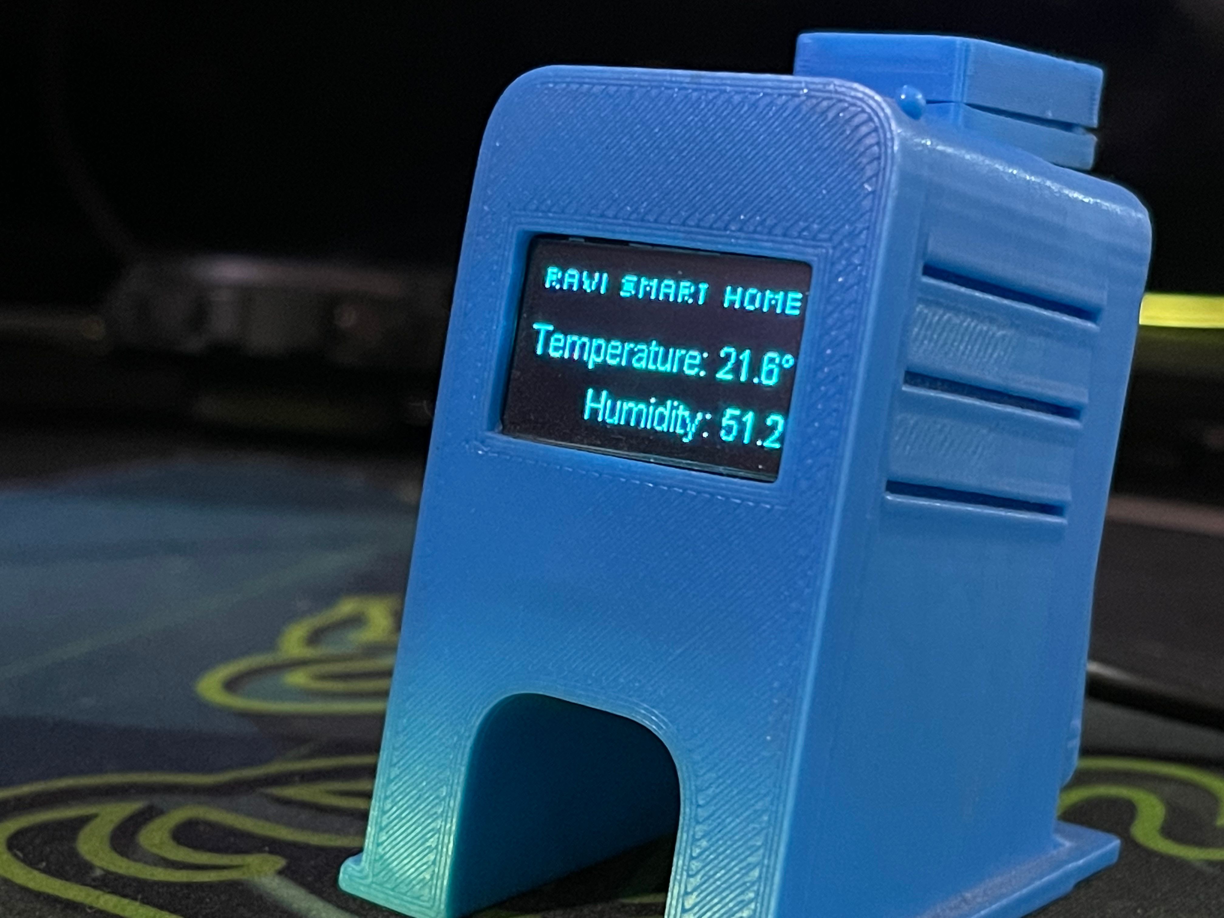 diy temperature humidity sensor in 3d printed case