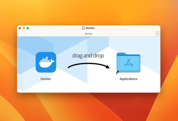 drag and drop Docker