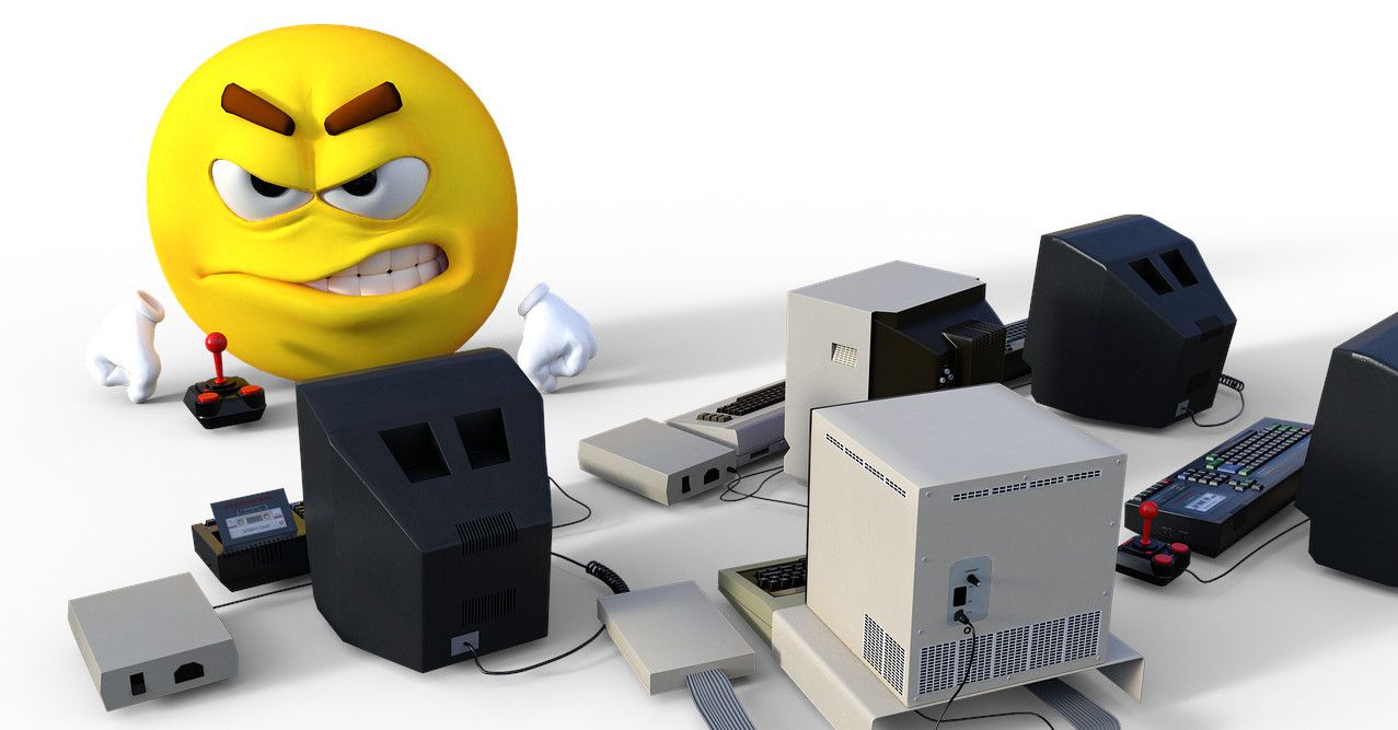 angry at computers emoji