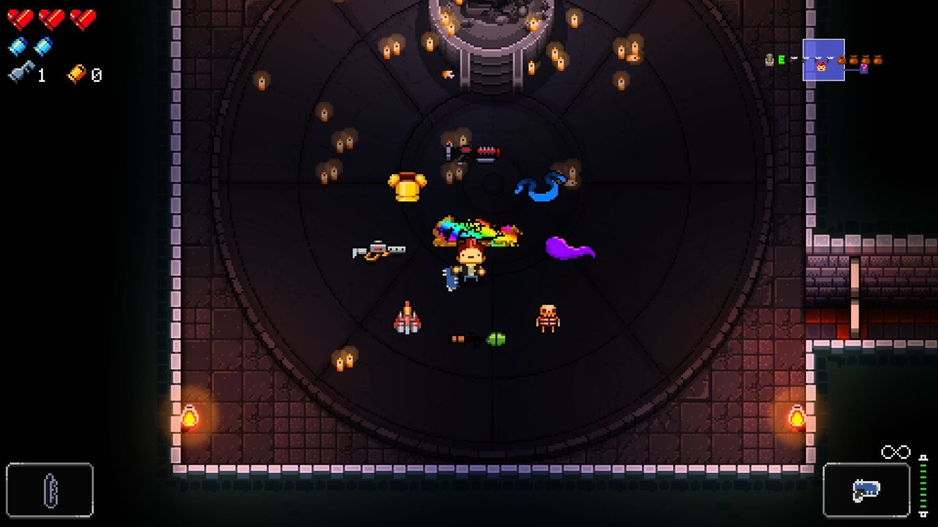A screenshot of the chest rewards in Enter the Gungeon on Xbox Series X