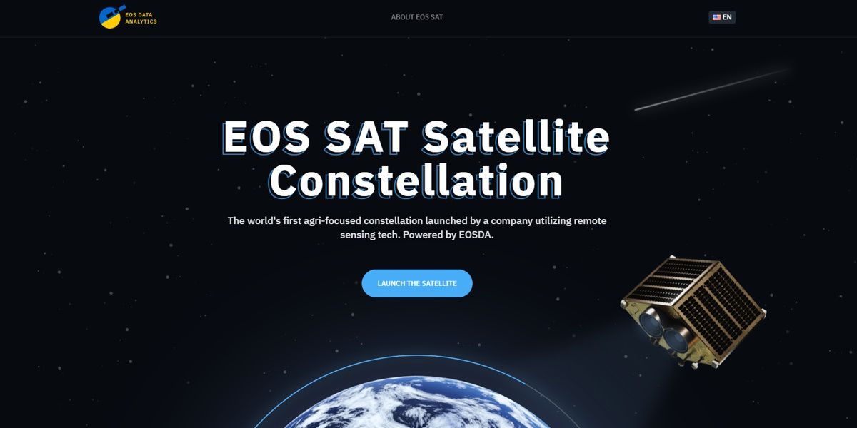 lancement du satellite eos