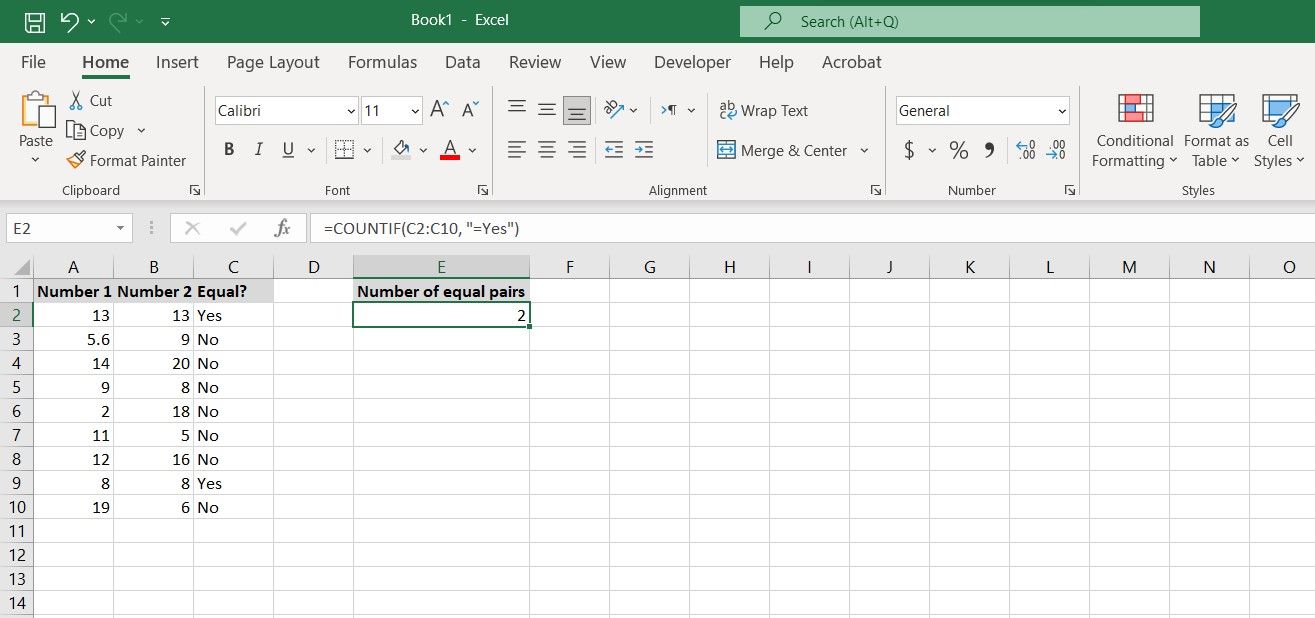 how-to-check-if-two-values-are-equal-in-excel