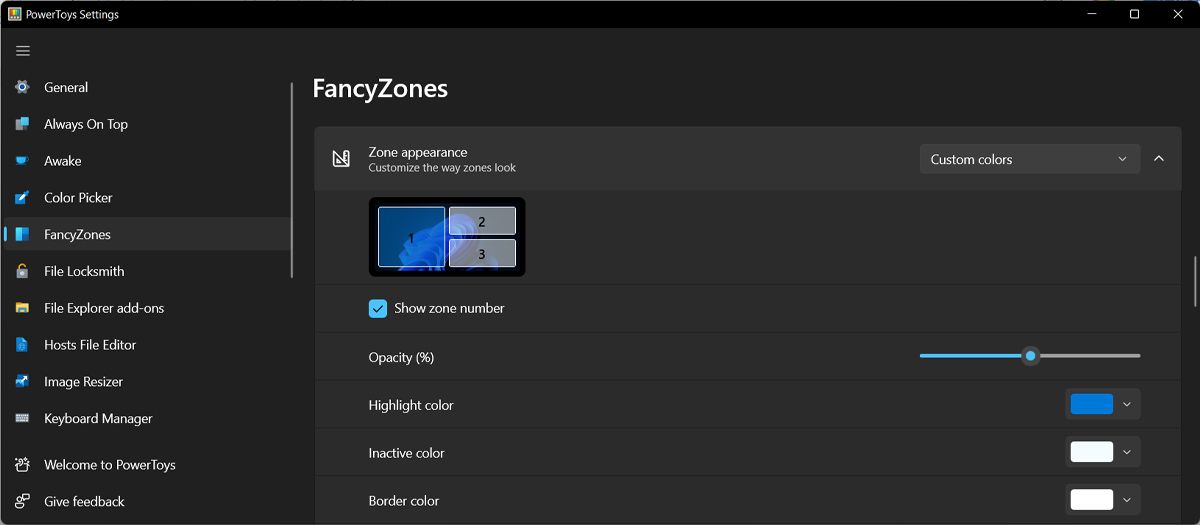 Manage windows with FancyZones