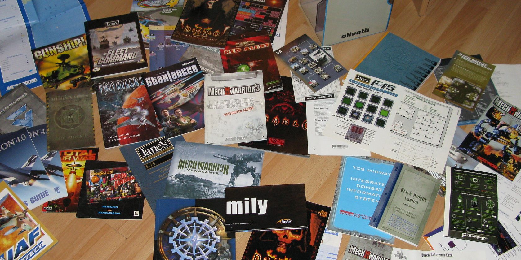 Old game manuals