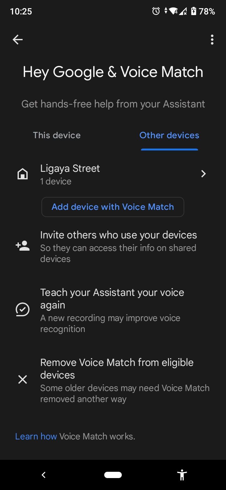google home voice match other devices