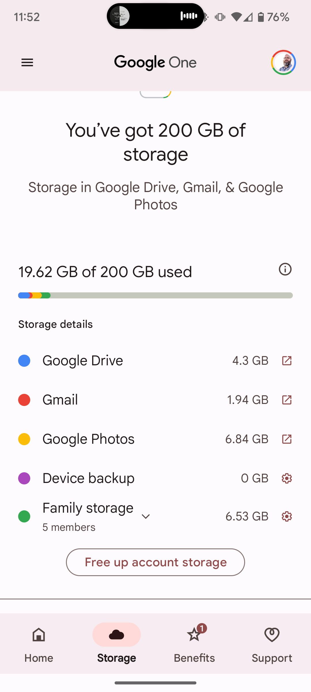 An overview of Google One storage