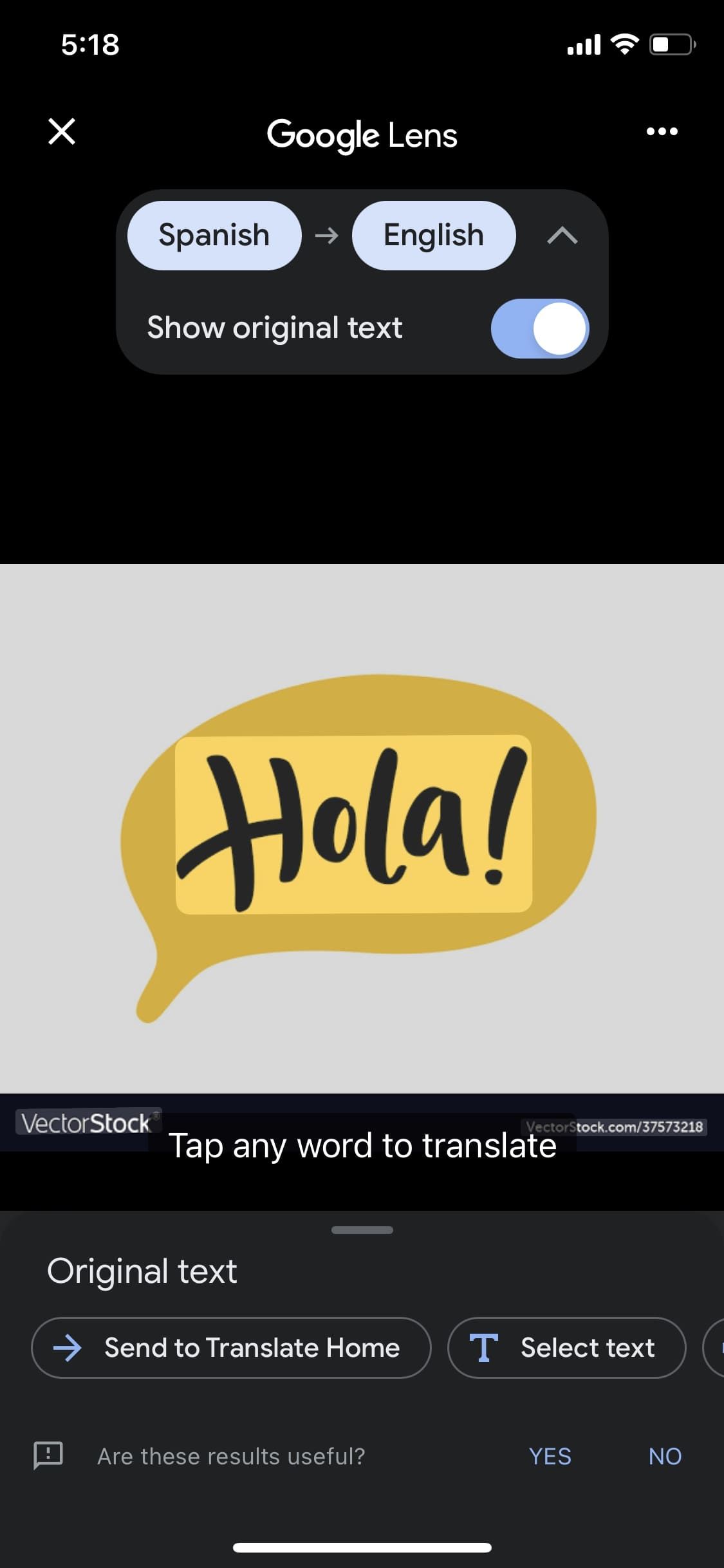 Google Translate App Spanish En