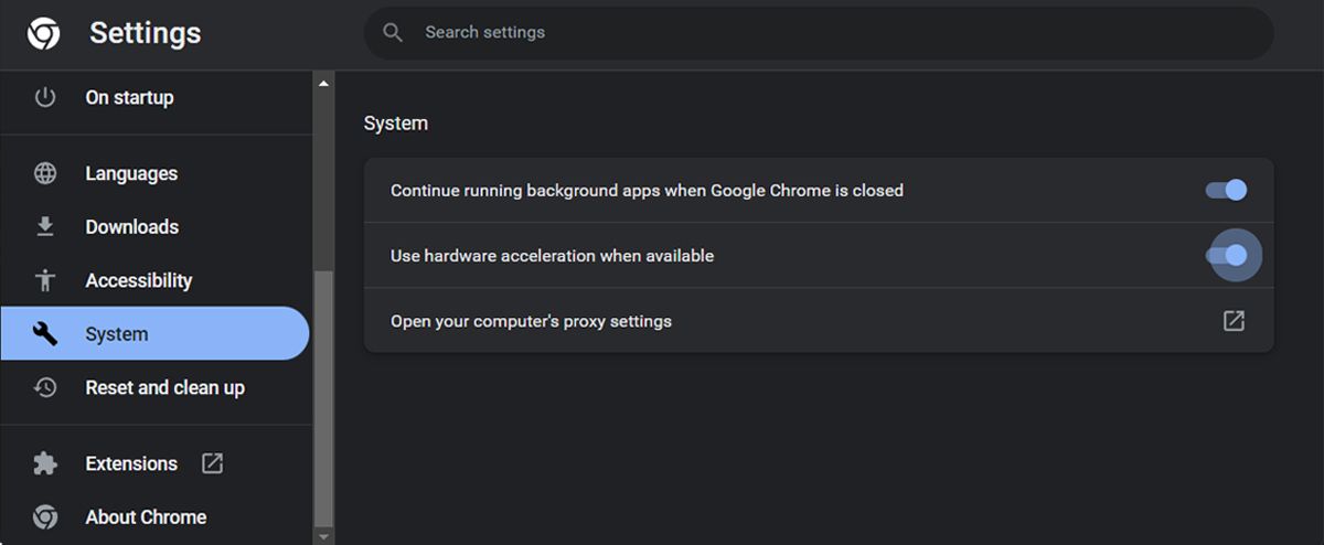 Enable Chrome Hardware Acceleration