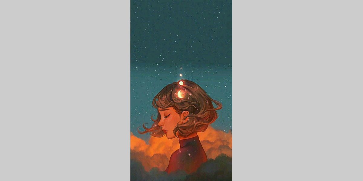 Fundo de Cabeça nas Nuvens para iPhone