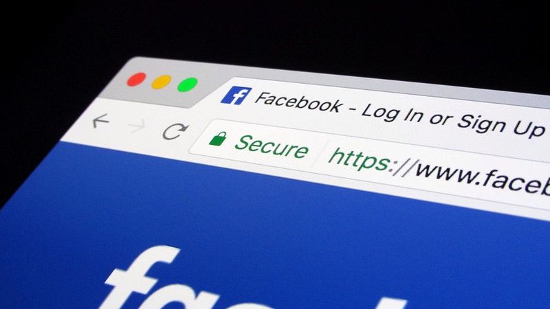 Facebook se abrió usando una conexión HTTPS