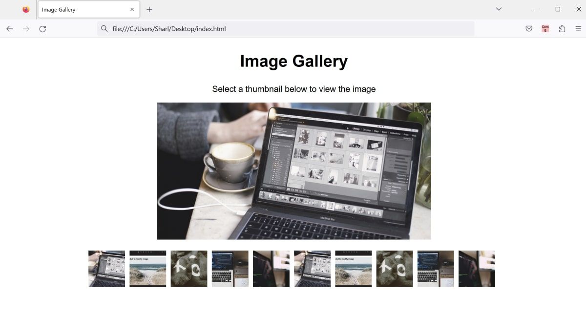 How To Create A Simple Image Gallery Using Html Css And Javascript 5073