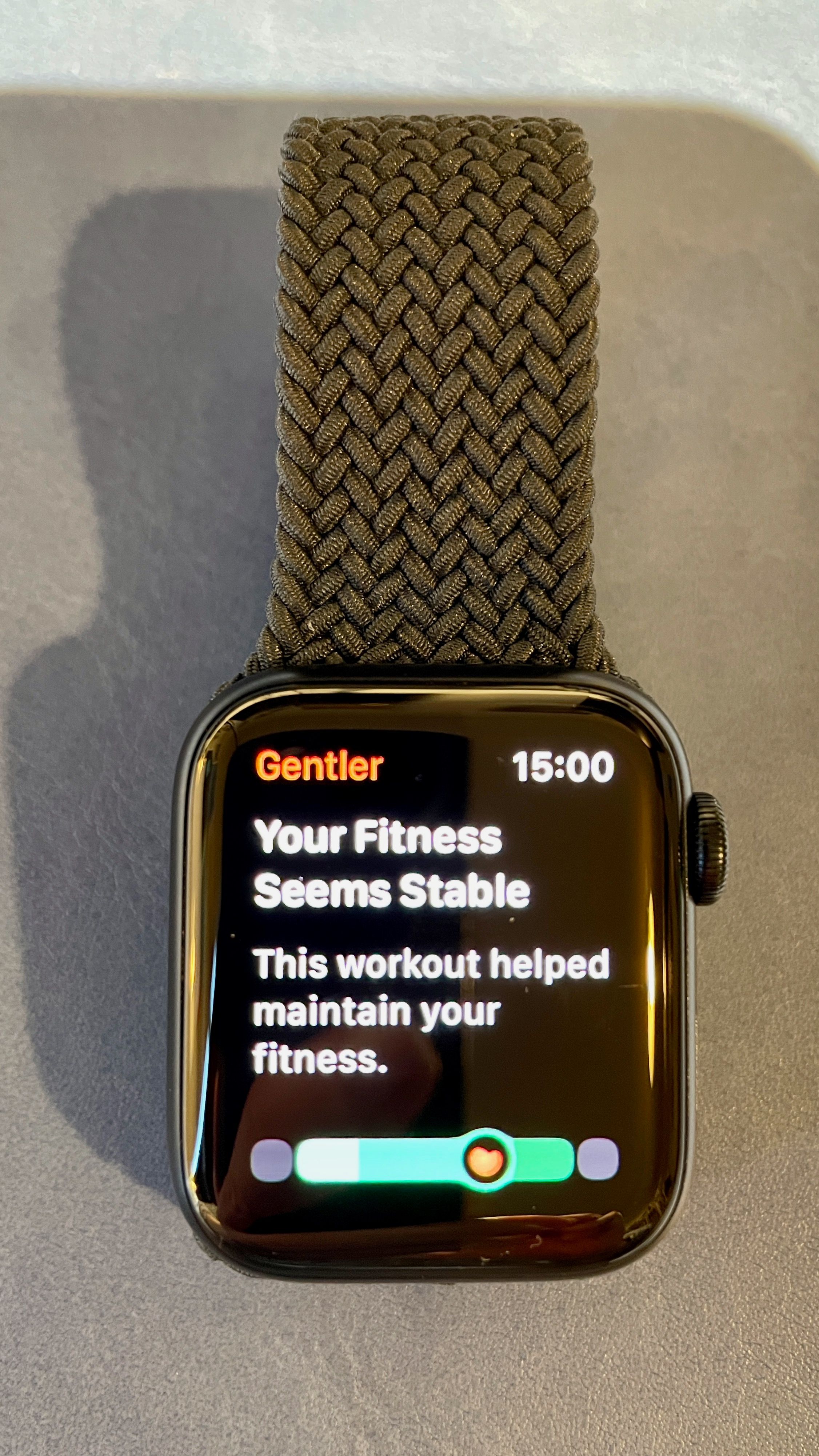 Image of Gentler Streak Apple Watch exercise summary
