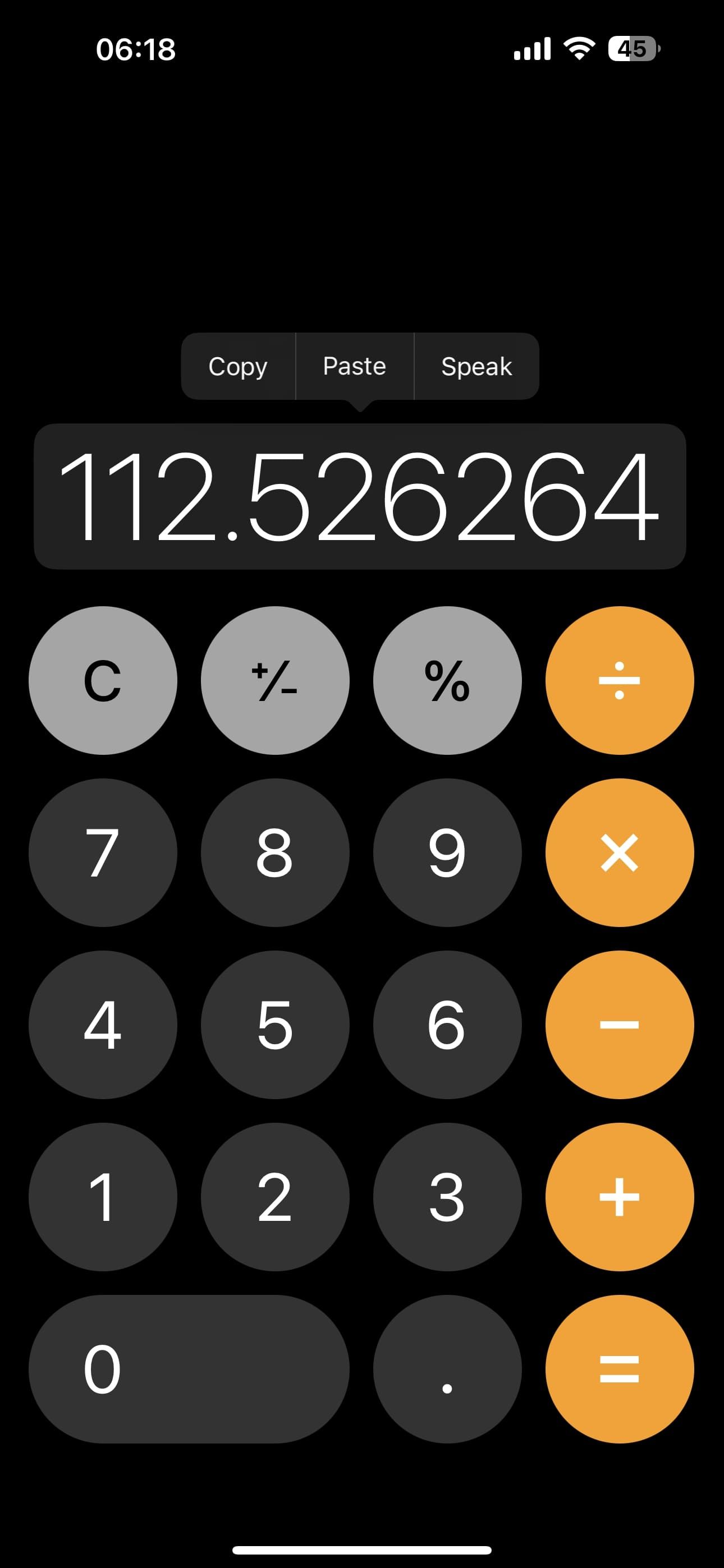 Speak Results iPhone Calculator App