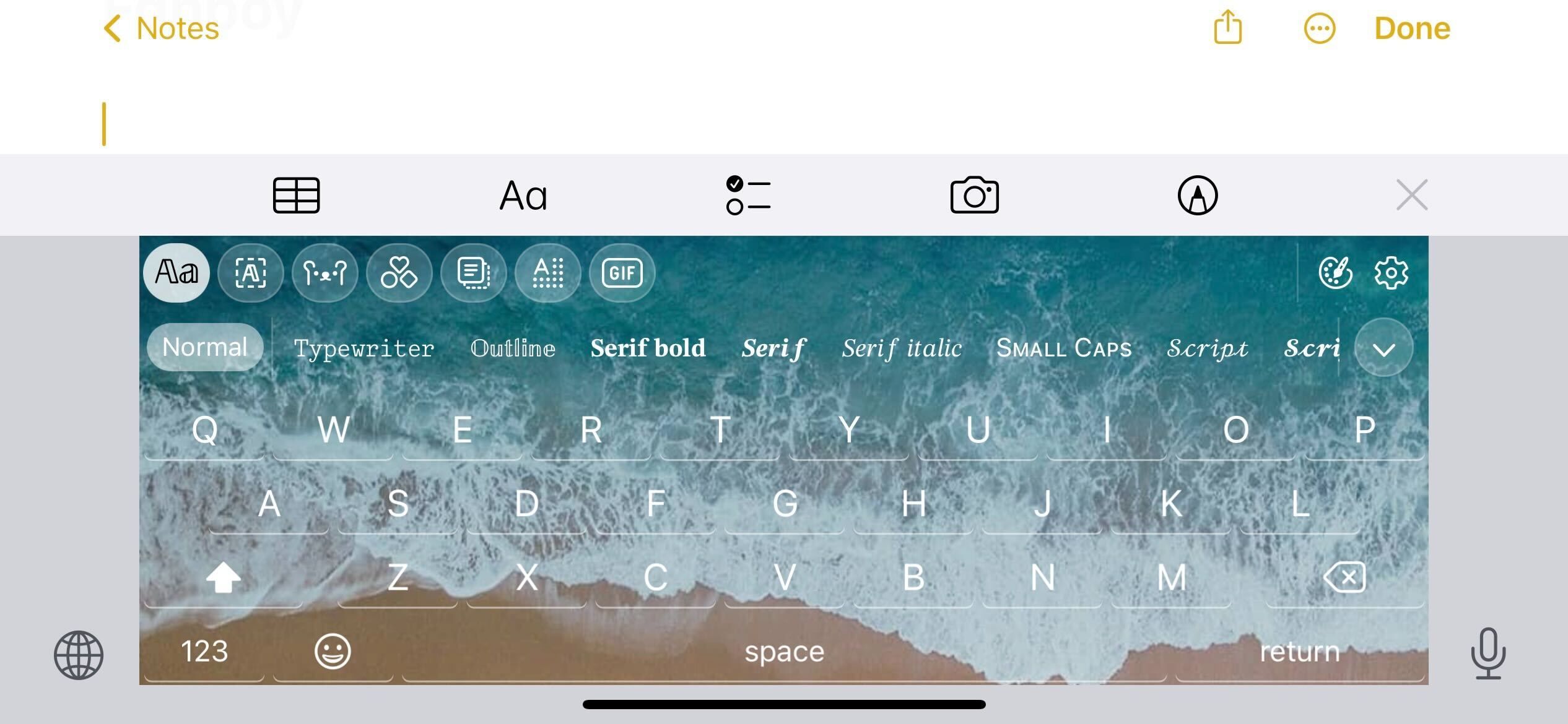 fonts keyboard for iphone