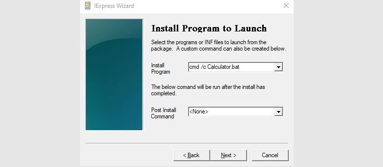 install program to launch